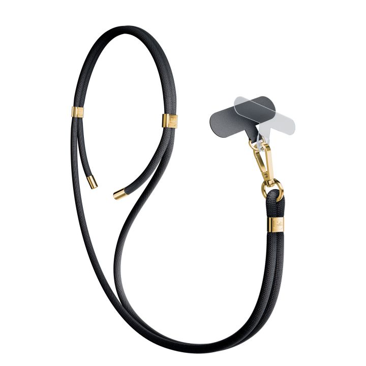 3mk Easy Clip Elite Lanyard Black/Gold