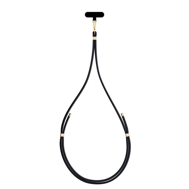 3mk Easy Clip Elite Lanyard Black/Gold